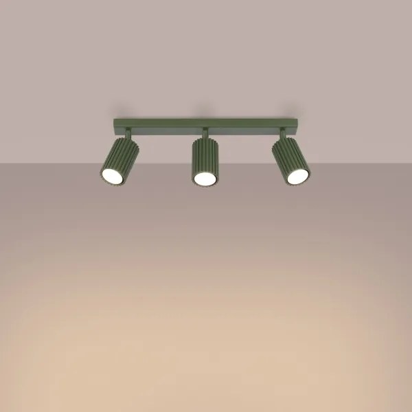 Spot Sollux SL.1619 KARBON 3xGU10/10W/230V verde