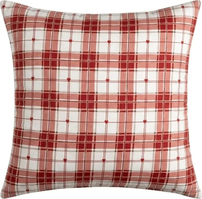 Husa de perna flanelata TARTAN HEART 45x45 cm, colorat