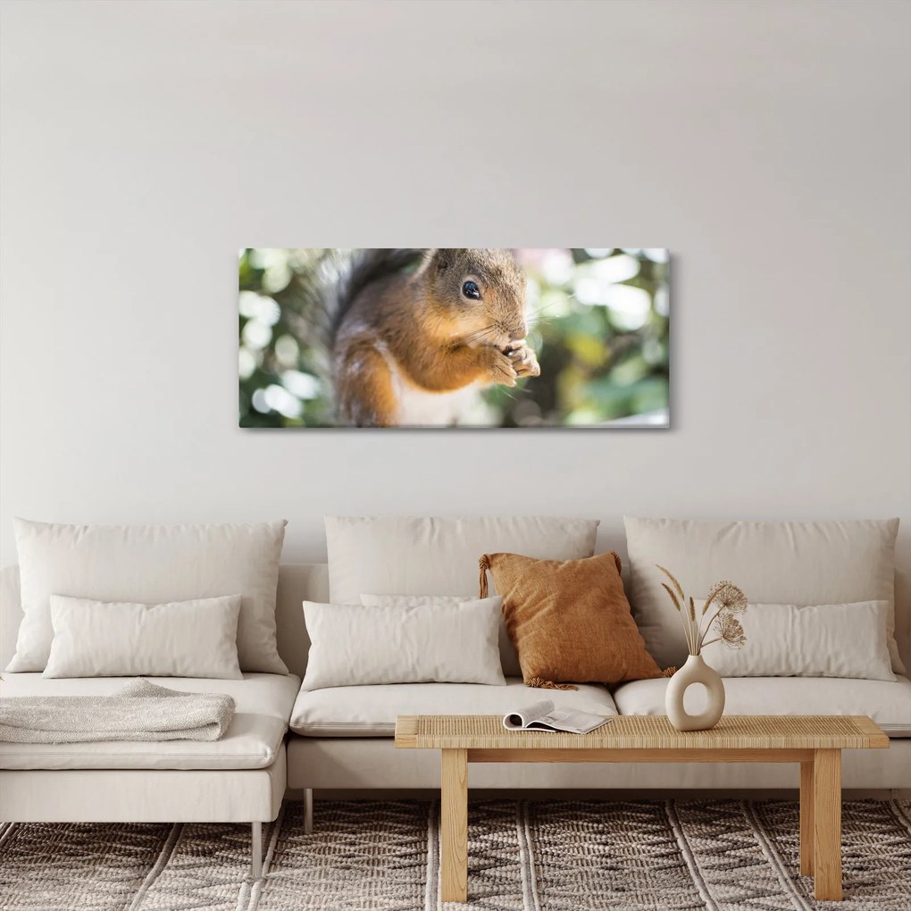 Tablou cu veverița (120x50 cm)