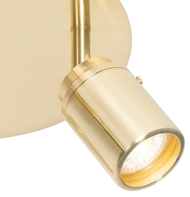 Spotlight modern pentru baie din alamă cu 3 lumini IP44 - Ducha