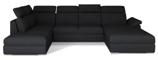 Colțar Evanell 336cm negru