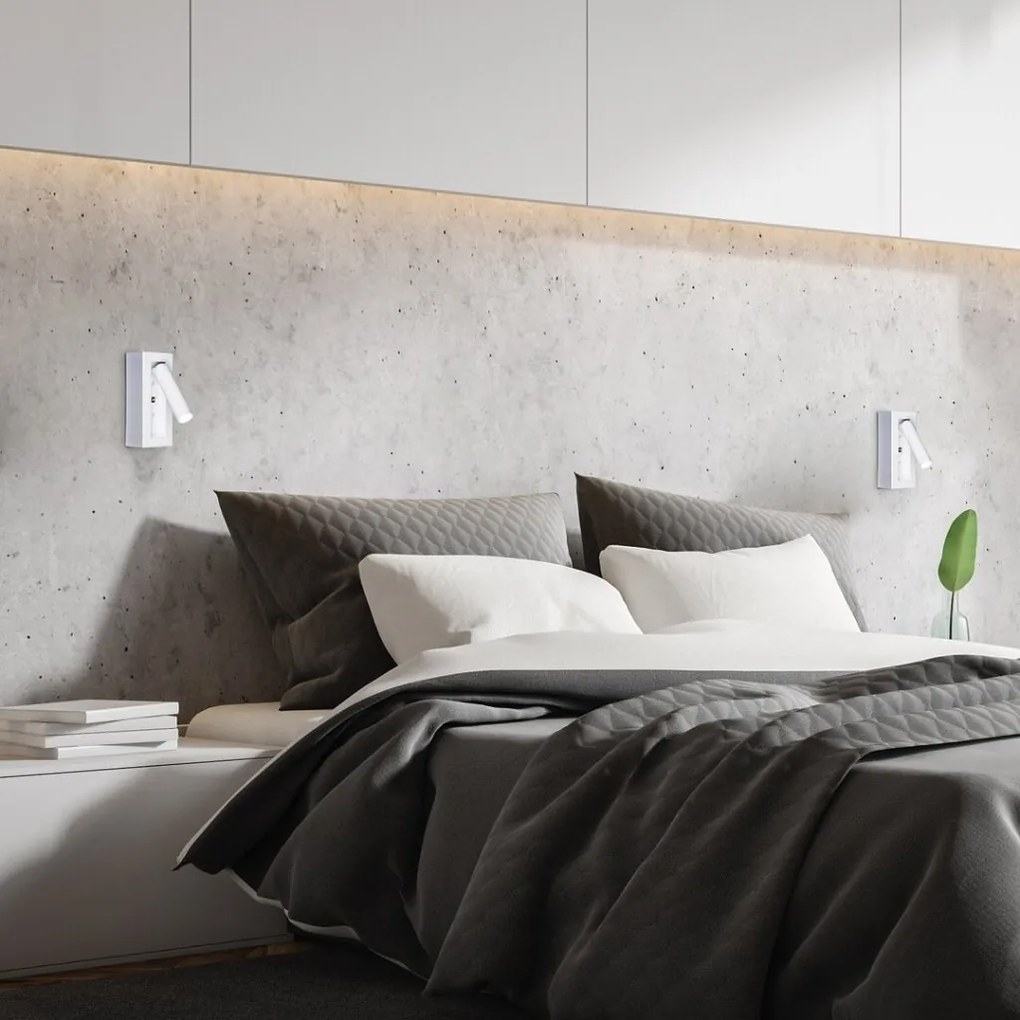 Aplica de perete LED design minimalist Gello alb