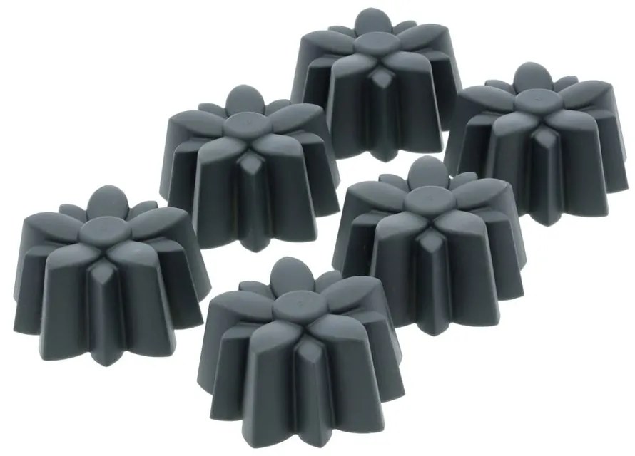 Forme de copt 6 buc. pentru brioșe din silicon ø 7 cm Flower – Blomsterbergs