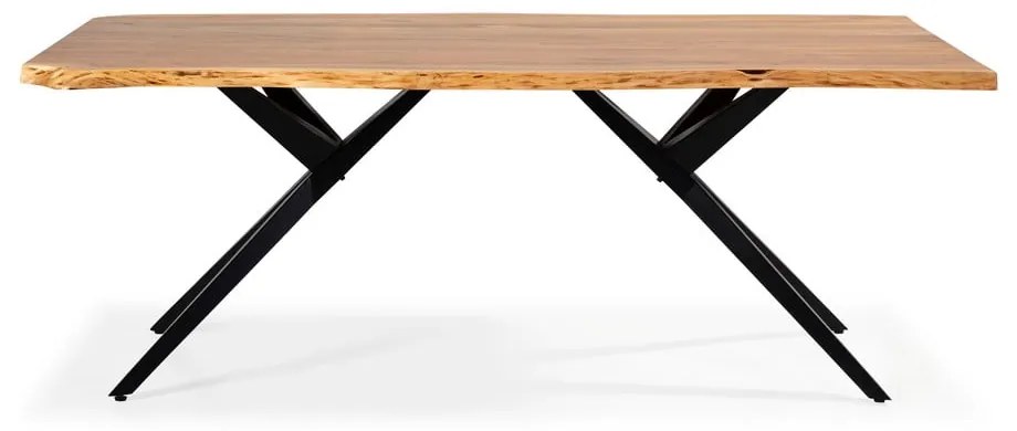 Masă de dining cu blat din lemn de acacia 100x200 cm Mudri – MOME