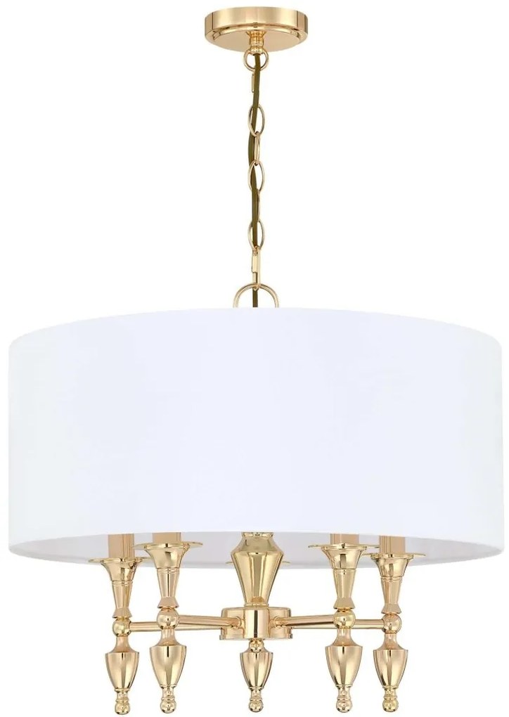 Candelabru design elegant AUSTIN auriu/alb