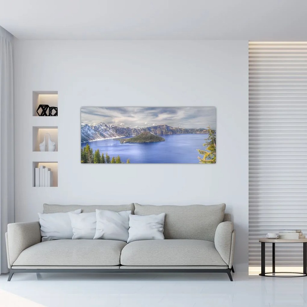 Tablou lacul montan (120x50 cm)