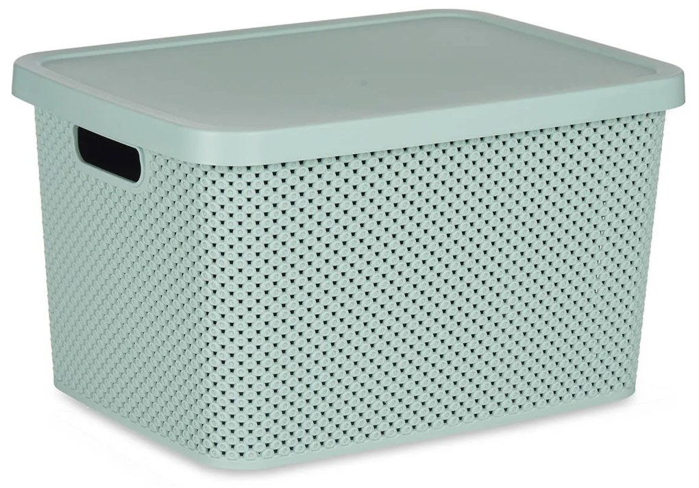 Cos din plastic cu capac, organizator, 19 l