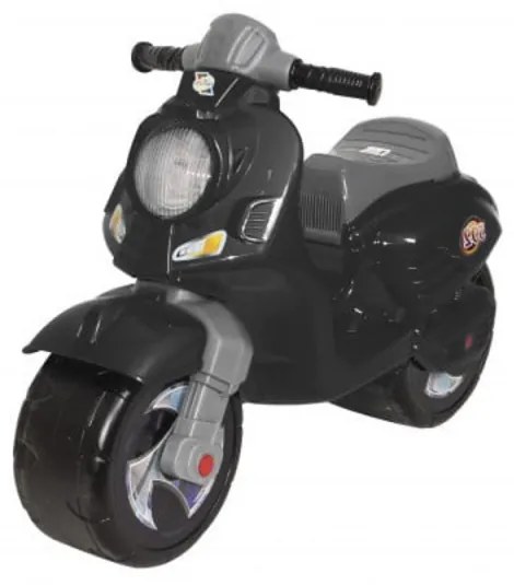 Motocicleta cu functie de trotineta fara pedale pentru copii NOVOKIDS™ Vespa Scooter Mini , Maxim 30 Kg, Cu roti late, Stabilitate mare, Negru