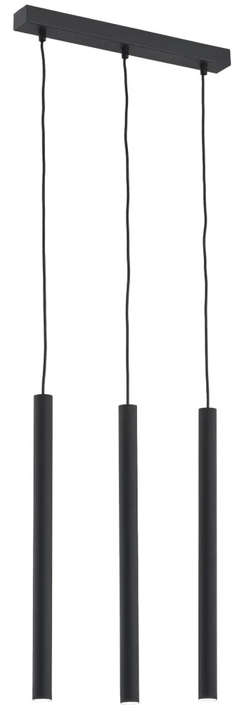 Lustra cu Pendule LED tubulare stil minimalist ETNA 3 negru