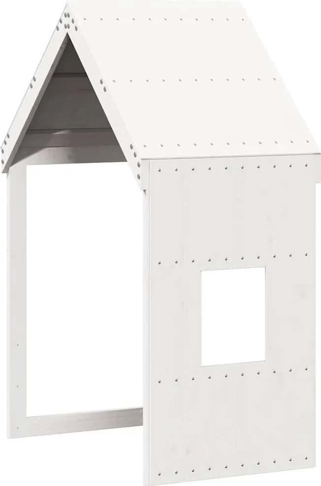 vidaXL Acoperiș Pat Copii, alb, 60x99x139,5 cm Lemn Mass Pin
