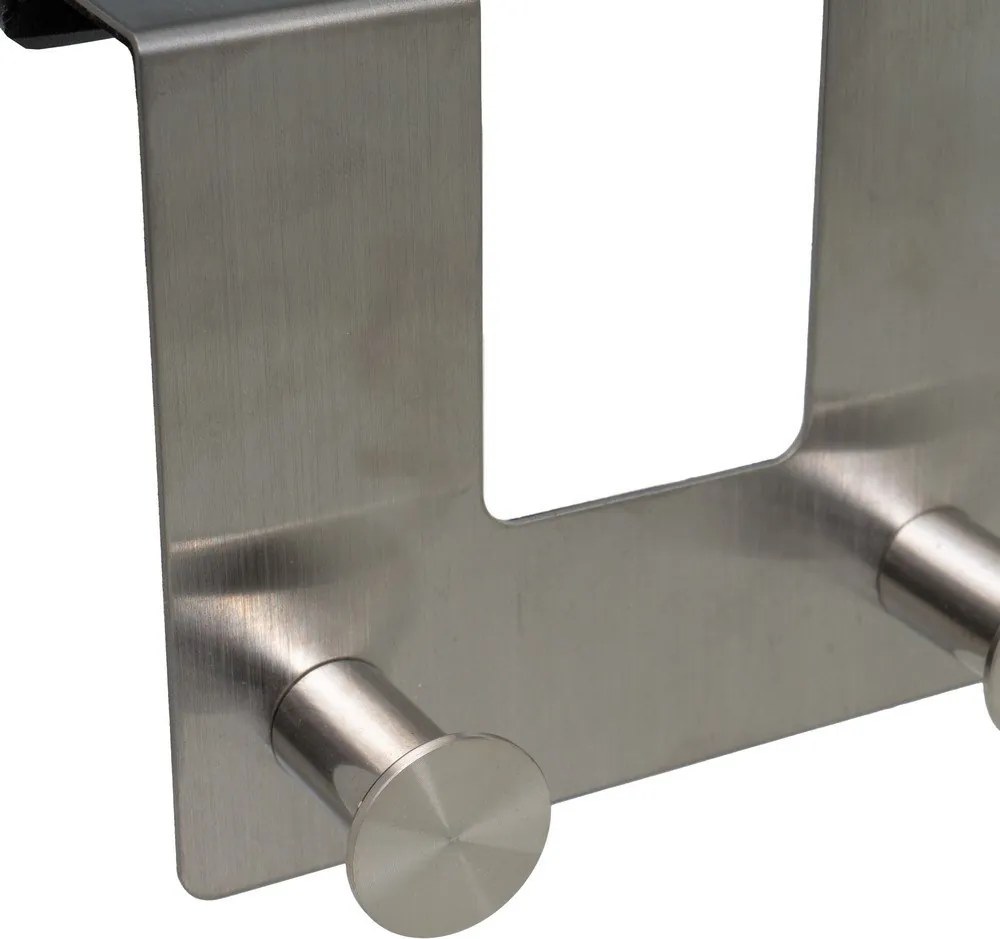 Cuier de ușă argintiu mat din metal 13 cm – Casa Selección