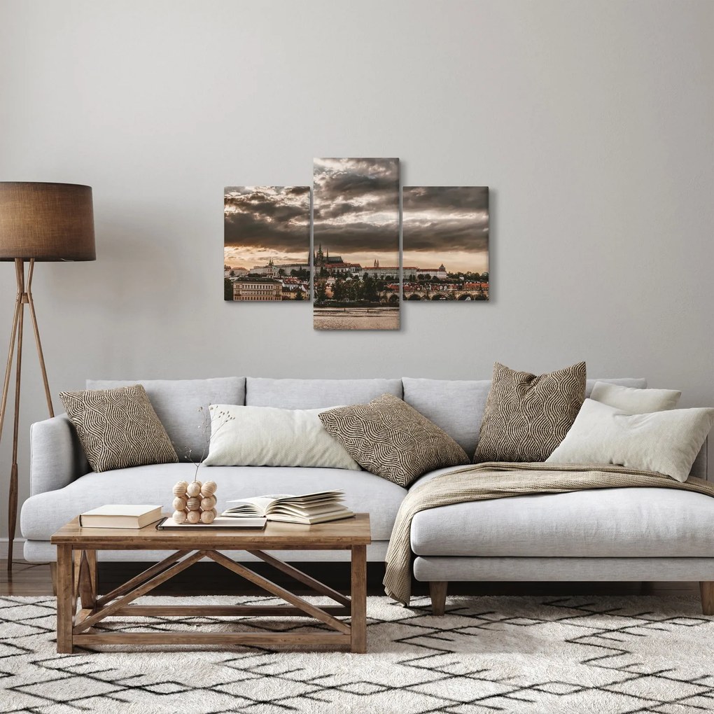Tablou Castelului Praga în amurg (90x60 cm)