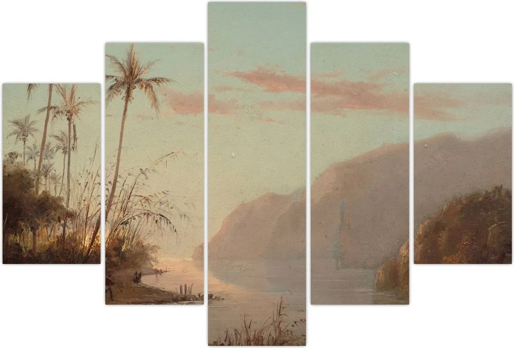 Tablou - Camille Pissarro, A creek in st. Thomas (Virgin Islands), reproducere (150x105 cm)