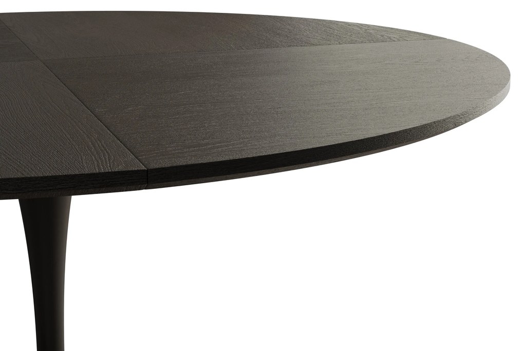 Masă de sufragerie rotundă modernă, Negru | Aosom Romania