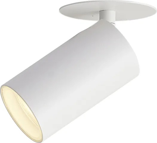 Set de 6 spoturi încastrate moderne albe GU10 50mm IP44 - Chels