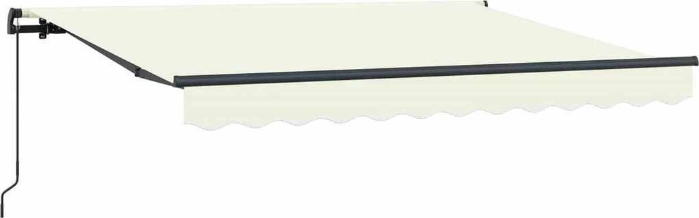 vidaXL Cortina Retractabilă Manual Crem 250 x 200 cm țesătură