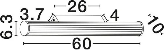 Aplica de perete LED baie IP44 MISTY aurie