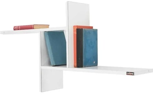 Poliță de perete lucioasă albă 50x100 cm