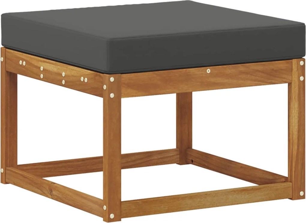 vidaXL Taburet pentru exterior Lemn Solid de Acacia natural