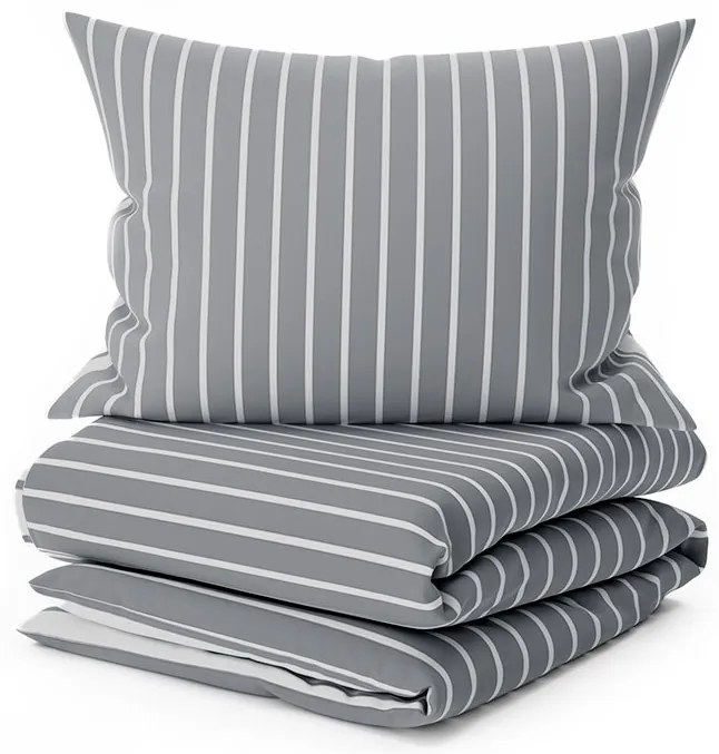Lenjerie de pat din bumbac Caprivi gri nasture Dimensiune lenjerie de pat: 70 x 90 cm | 140 x 220 cm