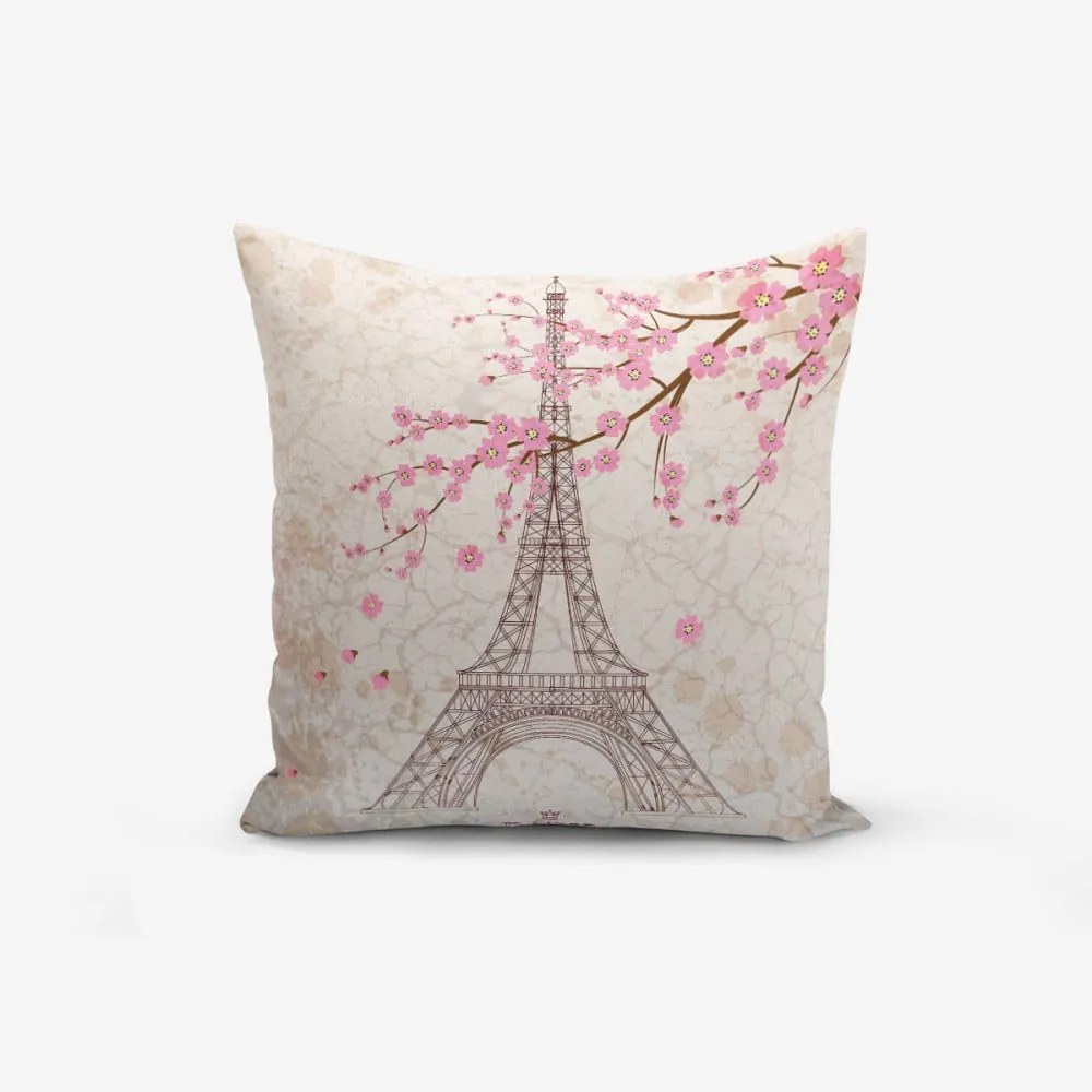Față de pernă din amestec de bumbac Minimalist Cushion Covers Eiffel, 45 x 45 cm