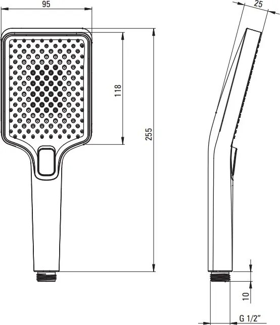 ANEMON para de dus cu 4 functii finisaj negru NBZ_N51S