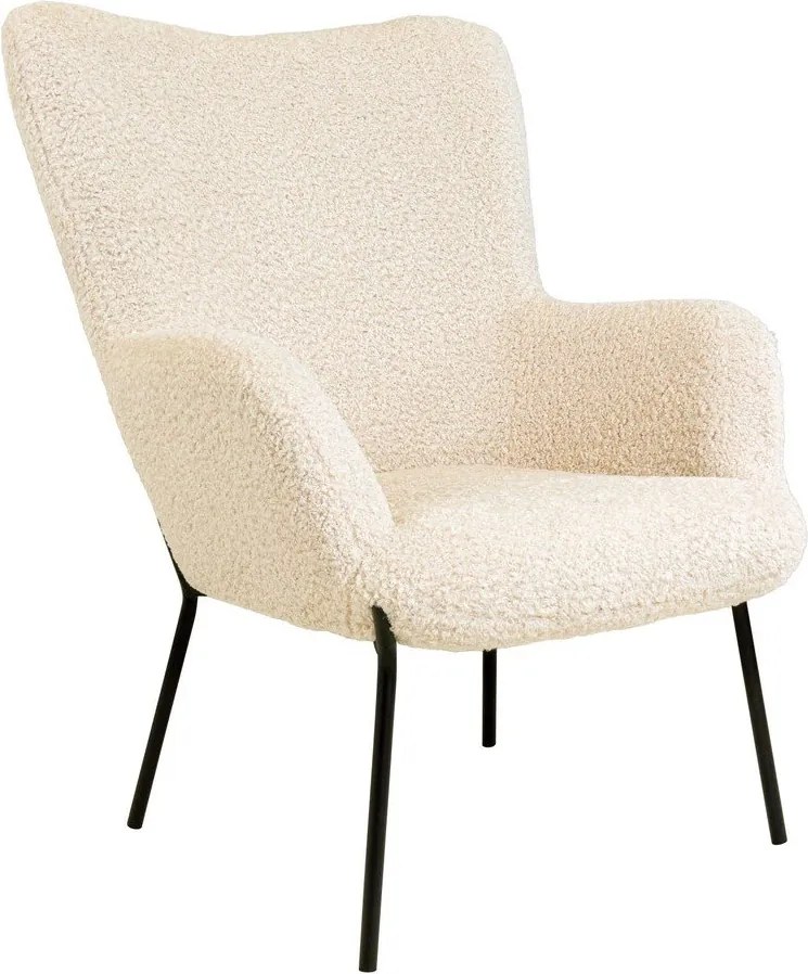 Fotoliu crem cu tapițerie din blană artificială Glasgow – Bonami Essentials