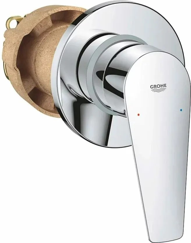 Baterie dus incastrata Grohe BauEdge New crom monocomanda