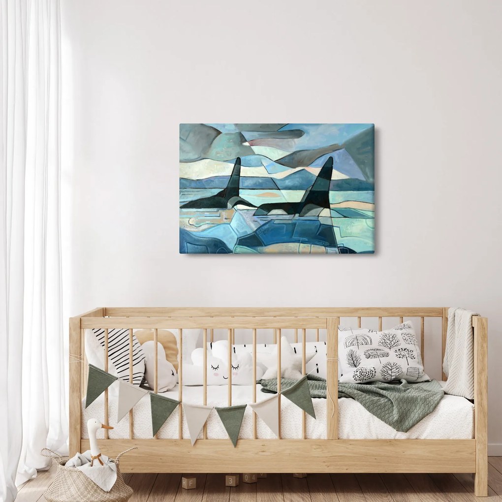 Tablou - Balene (90x60 cm)