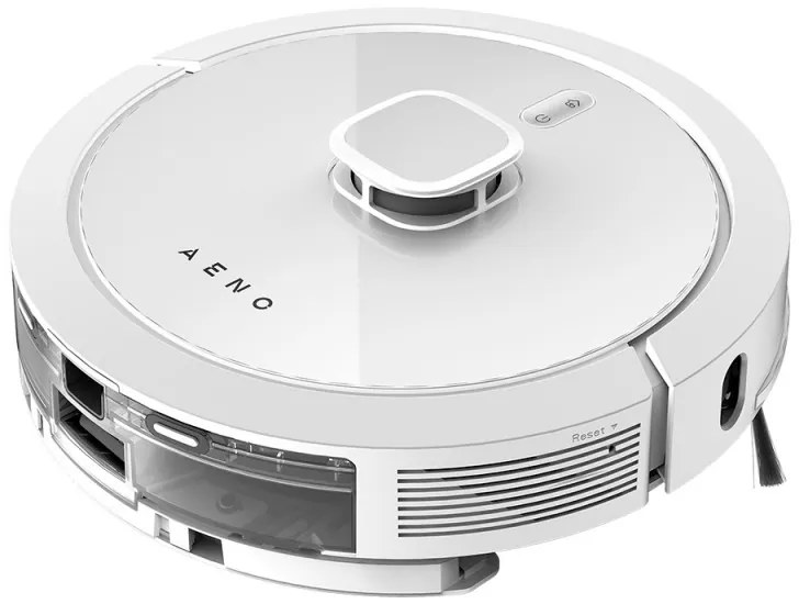 Aspirator robot Aeno RC4S ARC0004S, 5200 mAh, 4000Pa, 300 m², 300 ml, Comenzi vocale, Curatare uscata si umeda, Mapare, Program de curatare, Alb