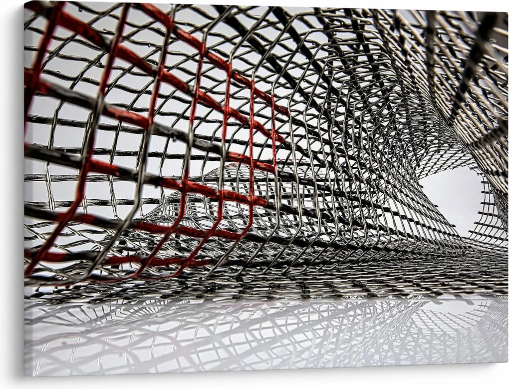 Tablou cu construcție din fier (70x50 cm)