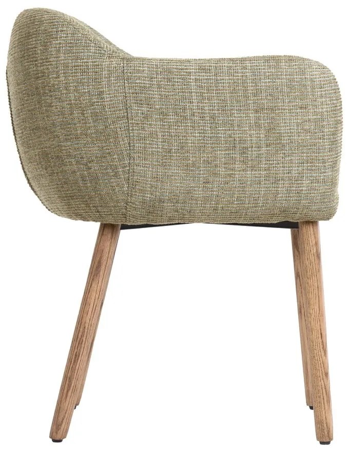 Set de scaune de sufragerie verde deschis cu cotiere 2 buc. tapițat Blaine – Light &amp; Living