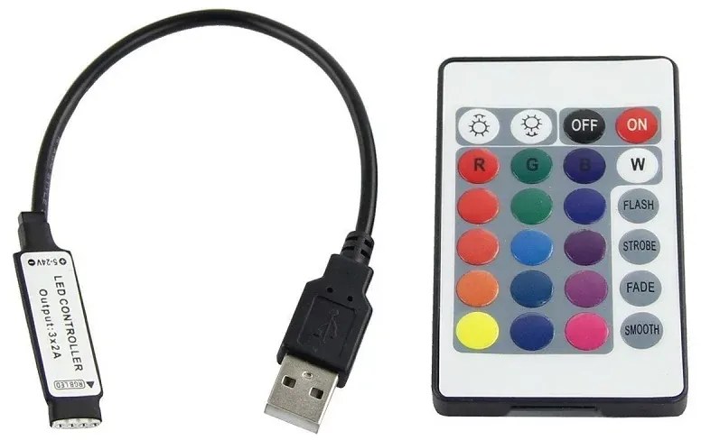 Bandă LED RGB în spatele televizorului - 2 m