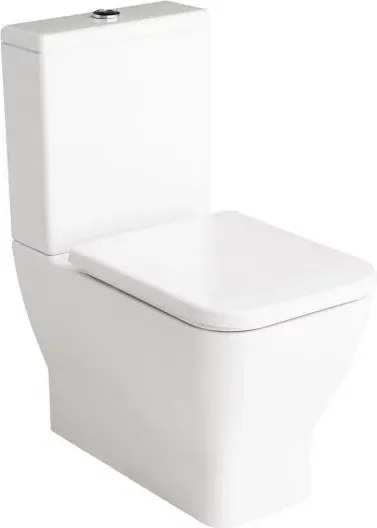 Vas WC pe pardoseala Gala Emma Square BTW alb lucios