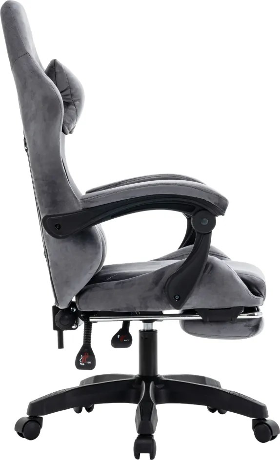 Scaun de birou/gaming, gri, LOPES