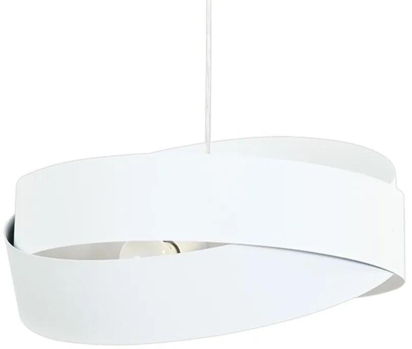 Pendul design modern Tornado II alb 50cm