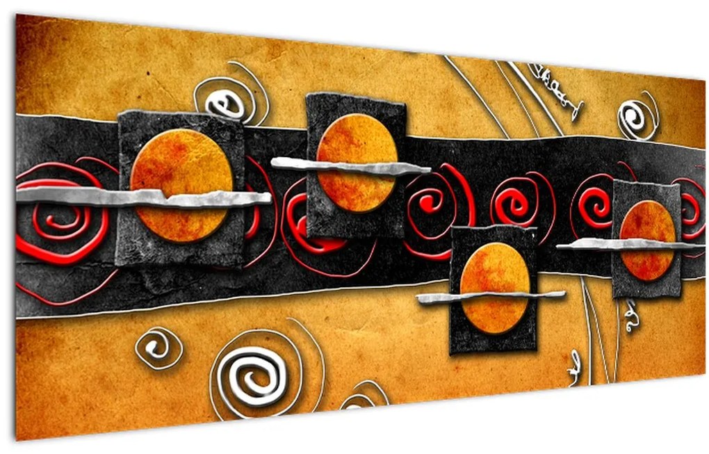 Tablou abstacției - Panete (120x50 cm)