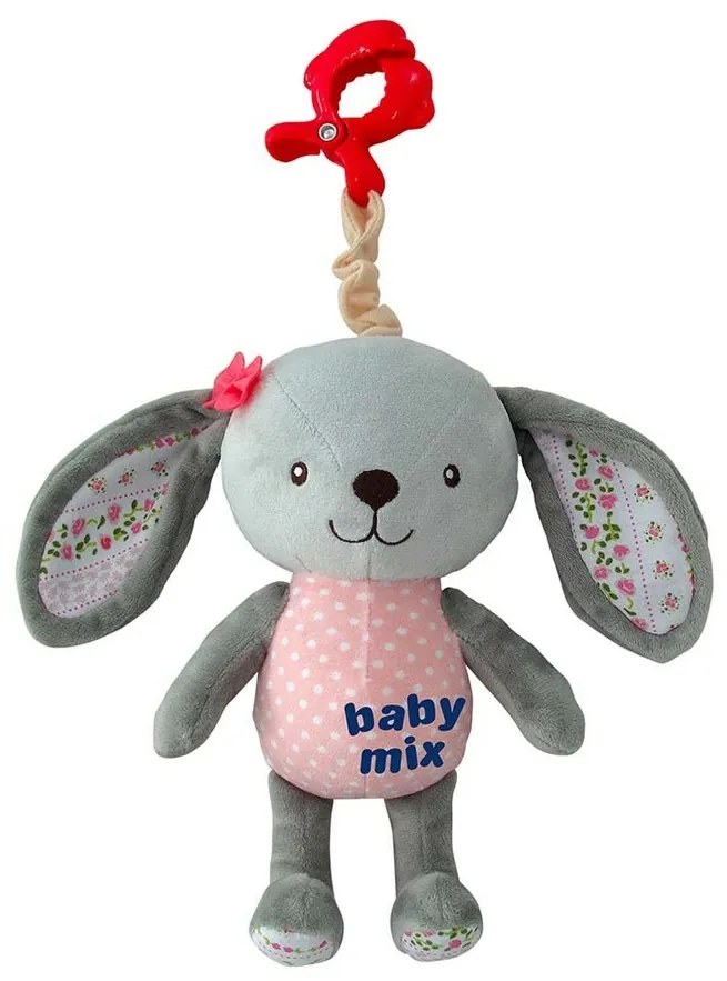 Baby Mix Baby jucărie de pluș cu mașină de jucatiepure