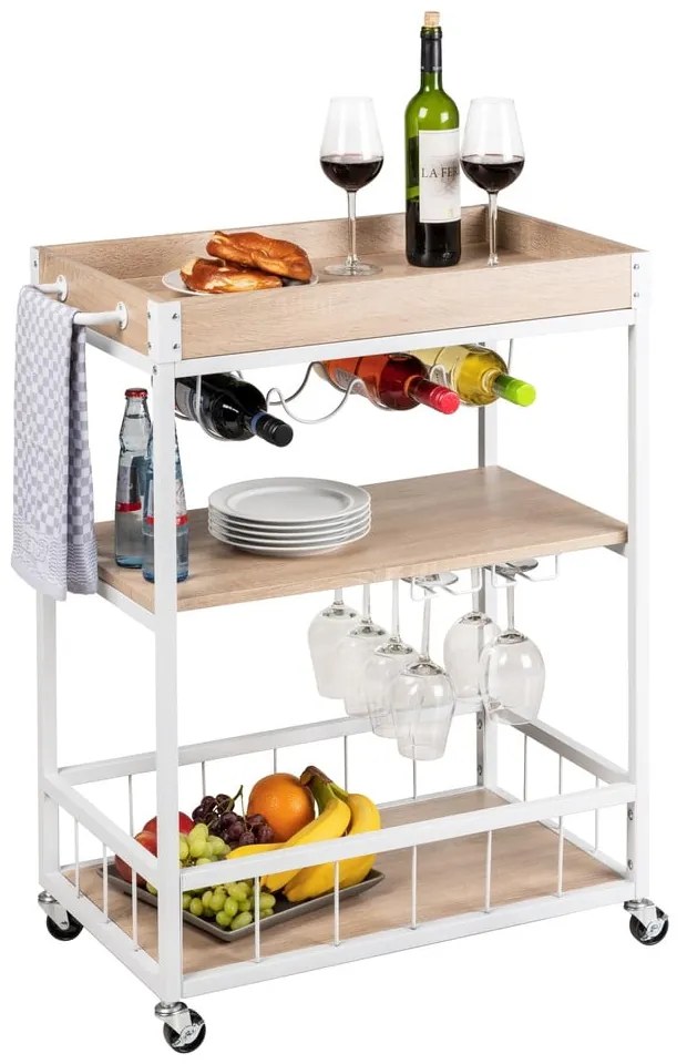 Măsuță de servire cu roți 40x80 cm Rustico – Wenko