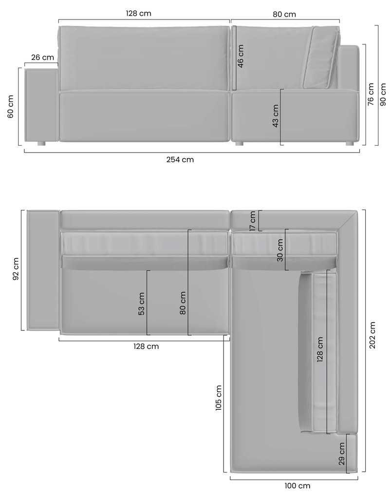 Set Colțar extensibil Lorien L dreapta - muștar Monolith 48