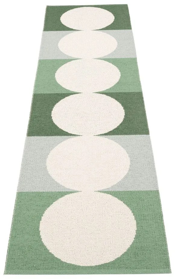 Covor tip traversă pentru interior și exterior verde/crem 70x280 cm Otto Herb – Pappelina