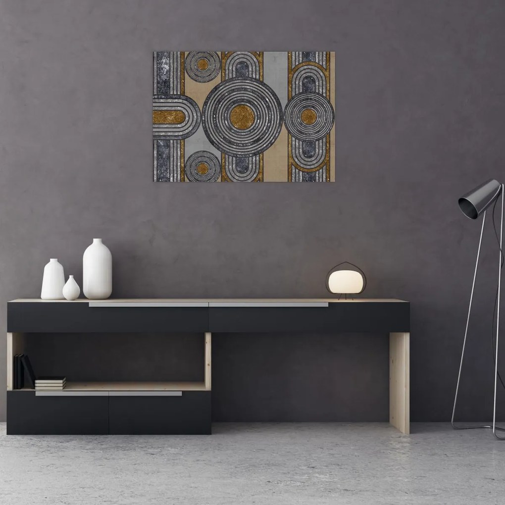 Tablou pe sticlă - Modele decorative (70x50 cm)