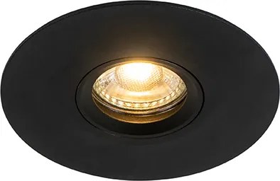 Spot modern îngropat negru 12 cm - Buco