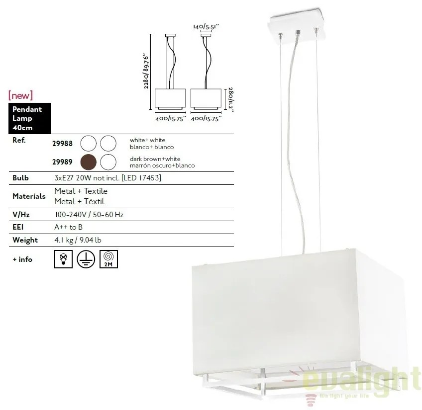 Lustra / Pendul design modern VESPER-2 29989