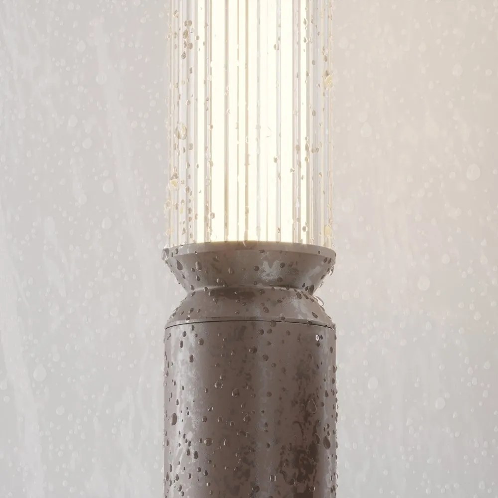 Stalp LED iluminat exterior IP65 Lit maro H-198,5cm