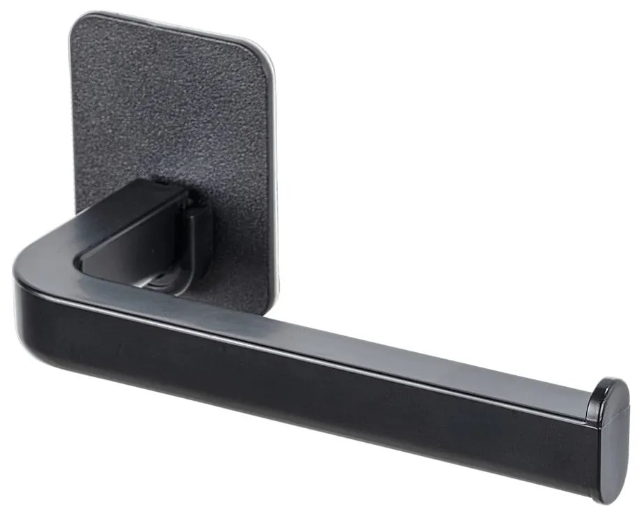 Suport pentru hârtie igienică negru autoadeziv din plastic Parma – Allstar