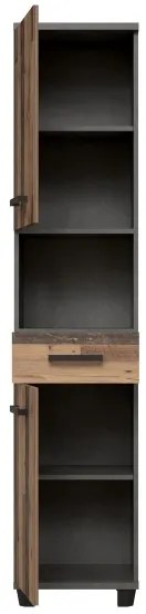 Dulap de baie VENOM antracit/maro