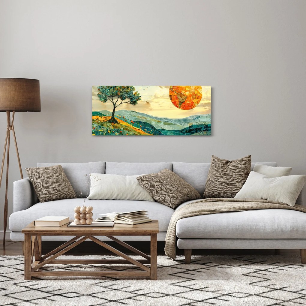 Tablou - Ilustrație peisaj (120x50 cm)