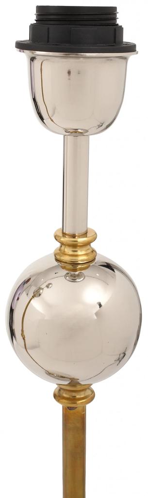 Lampa decorativa din otel/alama/fier Cosima, auriu/argintiu, 2 becuri