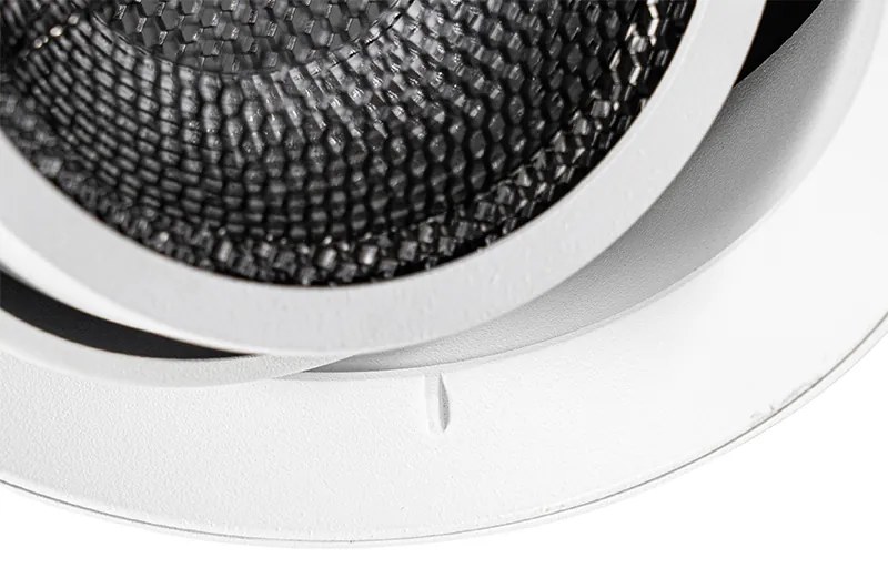 Spot modern îngropat alb GU10 AR111 rotund fără rama - Oneon Honey